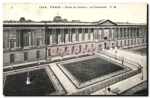 Paris - 1 - Musee du Louvre - La Colonnade - Ansichtskarte AK