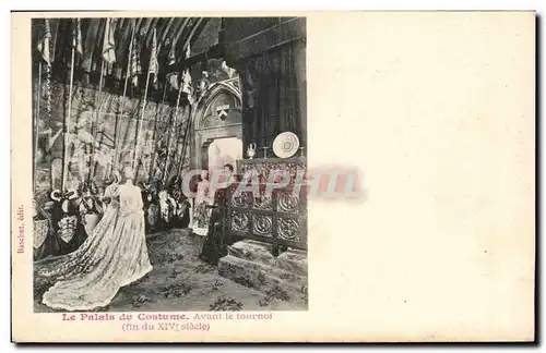 Paris - 16 - Le Palais du Costume - Avant le tournol - fin du XIV siecle - Cartes postales