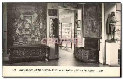 Paris - 1 - Musee des Arts Descoratifs - Art Italien - XV siecle - Cartes postales