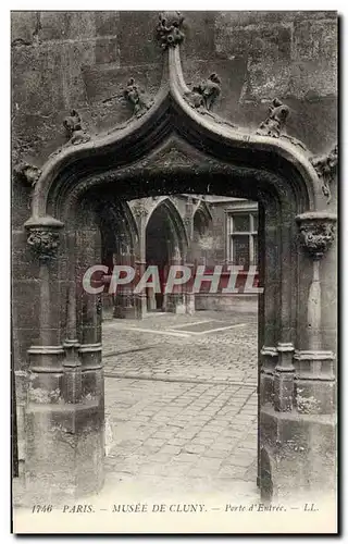 Paris - 5 - Musee de Cluny - Porte d&#39Entree - Cartes postales