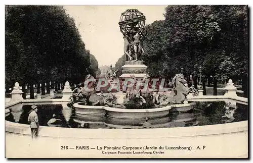 Paris - 6 - Jardin du Luxembourg - La Fontaine Carpeaux - Ansichtskarte AK