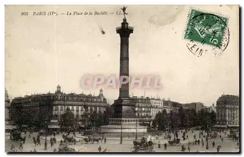 Paris - 11 - Place de la Bastille - Cartes postales