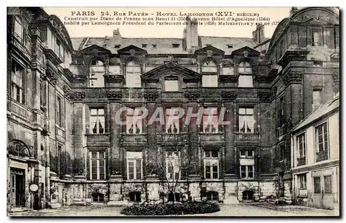 Paris - - 24 rue Pavem - Hotel Lamoignon - Cartes postales