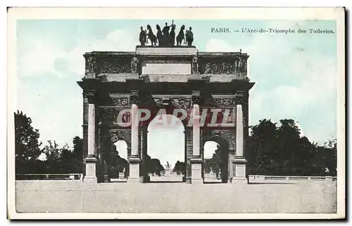 Paris - 1 - L&#39Arc de Triomphe des Tuileries - Ansichtskarte AK