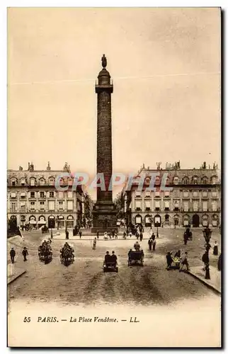 Paris - 1 - La Place Vendome - Cartes postales