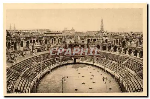 Nimes - L&#39Interieur des Arenes - Cartes postales