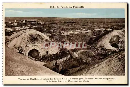 La Pompelle - Le Fort - Vestiges du blockhouse et ruines des defenses Nord Ansichtskarte AK