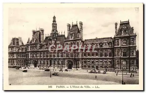 Paris - 4 - L&#39Hotel de Ville Cartes postales