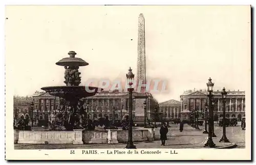 Paris - 8 - La Place de la Concorde Cartes postales