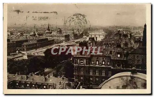 Paris - 1 Panorama des Huits Ponts - Ansichtskarte AK