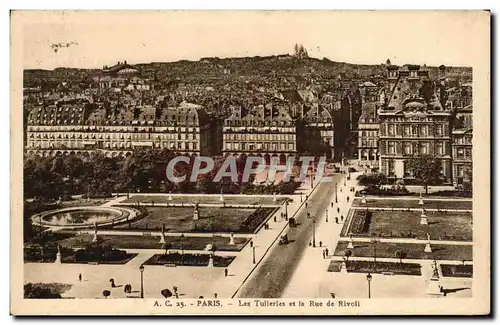 Paris - 1 Les Tuileries et la Rue de Rivoli - Cartes postales