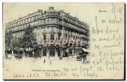 Paris - 3 - Theatre de Vaudeville Ansichtskarte AK