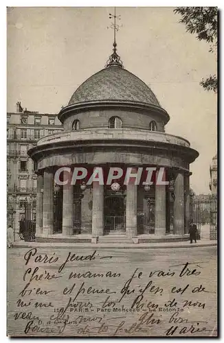 Paris - 8 - Parc Monceau - La Rotonde Ansichtskarte AK