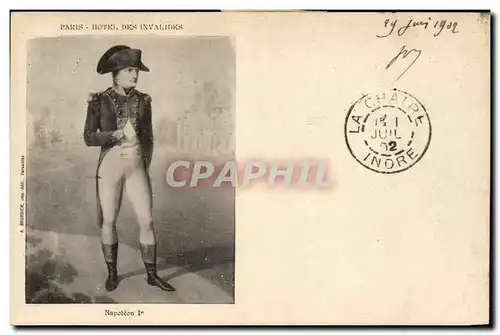 Paris - 7 - Hotel des Invalides - Napoleon - Handsome Portrait of Napoleon Ansichtskarte AK