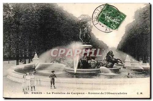 Paris - 6 - La Fontaine Carpeaux - Jardin du Luxembourg - Enfants Ansichtskarte AK