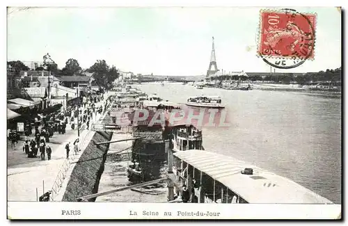 Paris - La Seine au Point du Jour Cartes postales (Tour Eiffel)