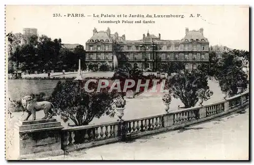 Paris - 6 - Le Palais et le Jardin du Luxembourg Ansichtskarte AK -