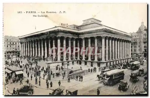 Paris - 2 - La Bourse - Stock Exchange Ansichtskarte AK -
