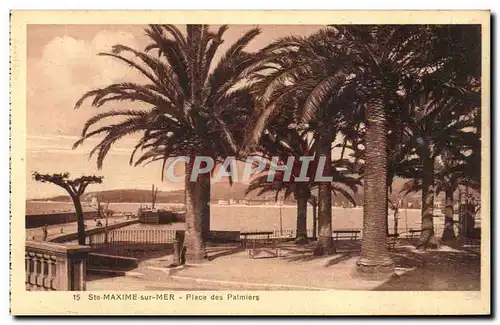 Ste Maxime sur Mer - Place des Palmiers - Cartes postales