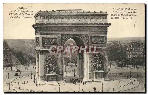 Paris - 8 - L&#39Arc de Triomphe de l&#39Etoile et la Tombe du Soldat Inconnu-- Cartes postales