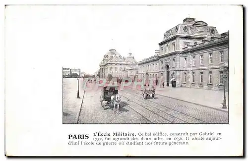 Paris - 7 - L&#39Ecole Militaire - cheval - horse - Ansichtskarte AK