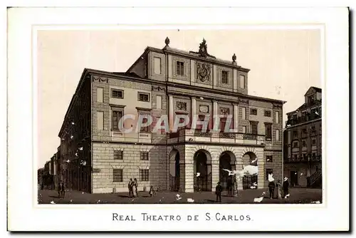 Portugal - Lisbon - Real Theatro de S Carlos Cartes postales