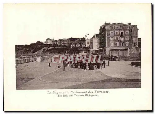 Dinard Cartes postales la digue et le restaurant des terrasses