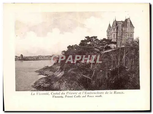 Dinard Ansichtskarte AK la vicomte Castel du prieure et l&#39embouchure de la Rance