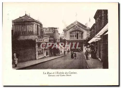 Dinard Cartes postales La rue et l&#39entree du casino