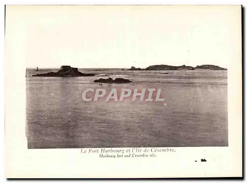 Dinard Cartes postales le fort Harbourg et l&#39ile de CEsembre