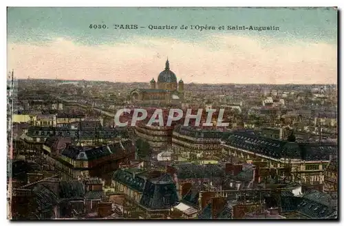 Paris - 8 - Quartier de l&#39Opera et Eglise Saint Augustin Cartes postales