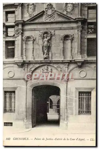 Grenoble - Le Palais de Justice - Entree de la Cour d&#39Appel - Ansichtskarte AK