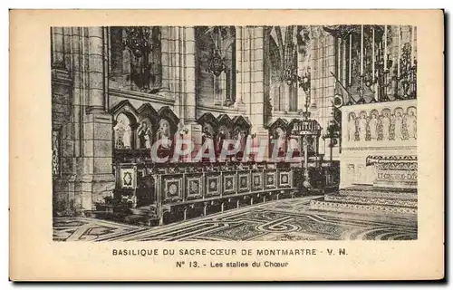 Paris - 18 - Basilique du Sacre Coeur de Montmartre - Les Stalles du Coeur - Cartes postales