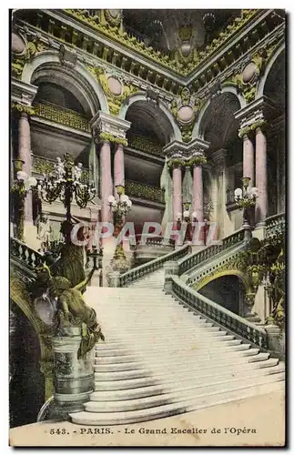 Paris - 9 - Le Grand Escalier de l&#39Opera Ansichtskarte AK