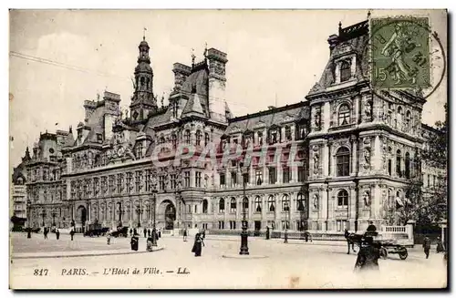 Paris - 4 - L&#39Hotel de Ville - Cartes postales