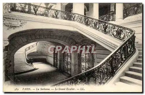 Paris - 5 - La Sorbonne - Le Grand Escalier - Cartes postales