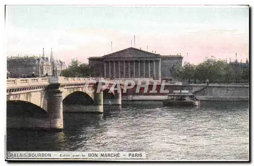 Paris - Palais Bourbon - Edite par le Bon Marche - Ansichtskarte AK