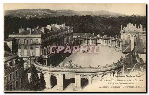 Nancy Cartes postales Hemiccyle de la carriere Palais du gouvernement