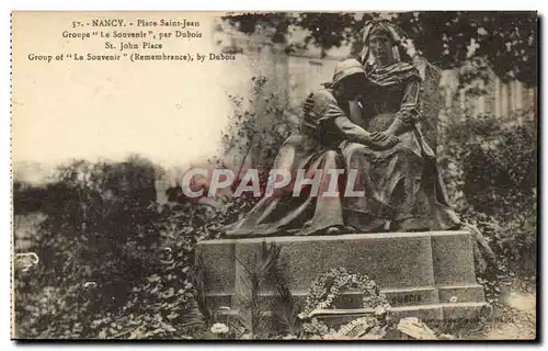 Nancy Cartes postales Place Saint Jean Groupe Le Souvenir par Dubois