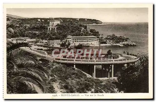 Monaco Monte Carlo Ansichtskarte AK Vue le beach