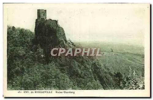 Cartes postales Environs de Ribeauville Ruine Giersberg