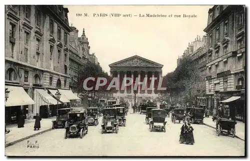 Paris Cartes postales La Madeleine et la rue royale