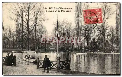 Paris Cartes postales Bois de Vincennes Le lac et le Passeur
