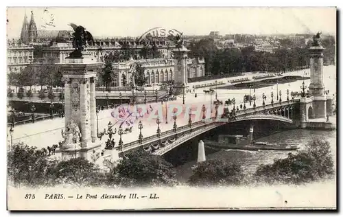 Paris Cartes postales Le pont Alexandre III