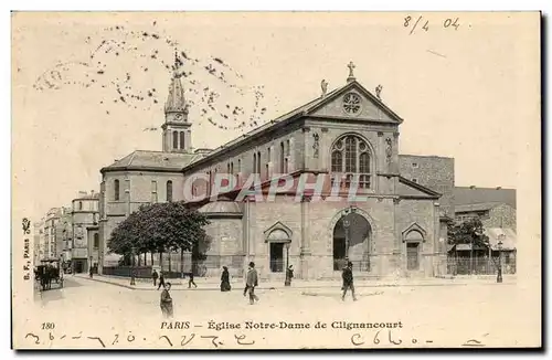 Paris Ansichtskarte AK Eglise Notre Dame de Clignancourt