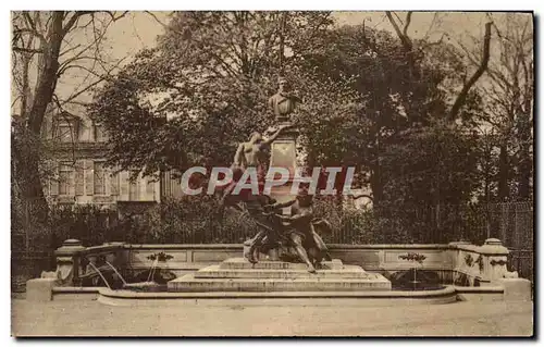 Paris Ansichtskarte AK Jardin du Luxembourg Monument d&#39Eugene Delacroix par Dalou