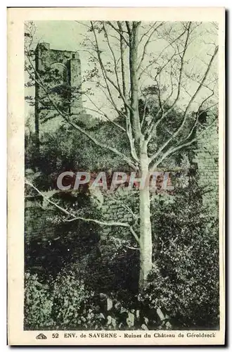 Ansichtskarte AK Environs de Saverne Ruine du chateau du chateau de Geroldseck