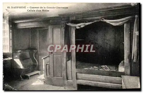 Dauphine Cartes postales Le couvent de la grande chartreuse Cellule d&#39un moine