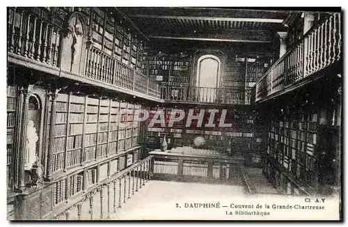 Dauphine Ansichtskarte AK Le couvent de la grande chartreuse La bibliotheque Library