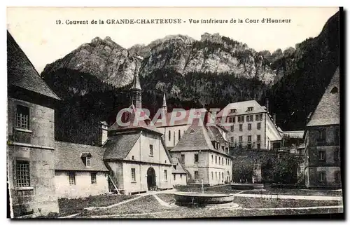 Dauphine Cartes postales Le couvent de la grande chartreuse Vue interieure de la cour d&#39honneur